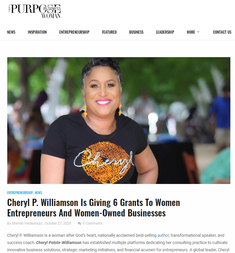 oday's Purpose Woman Business