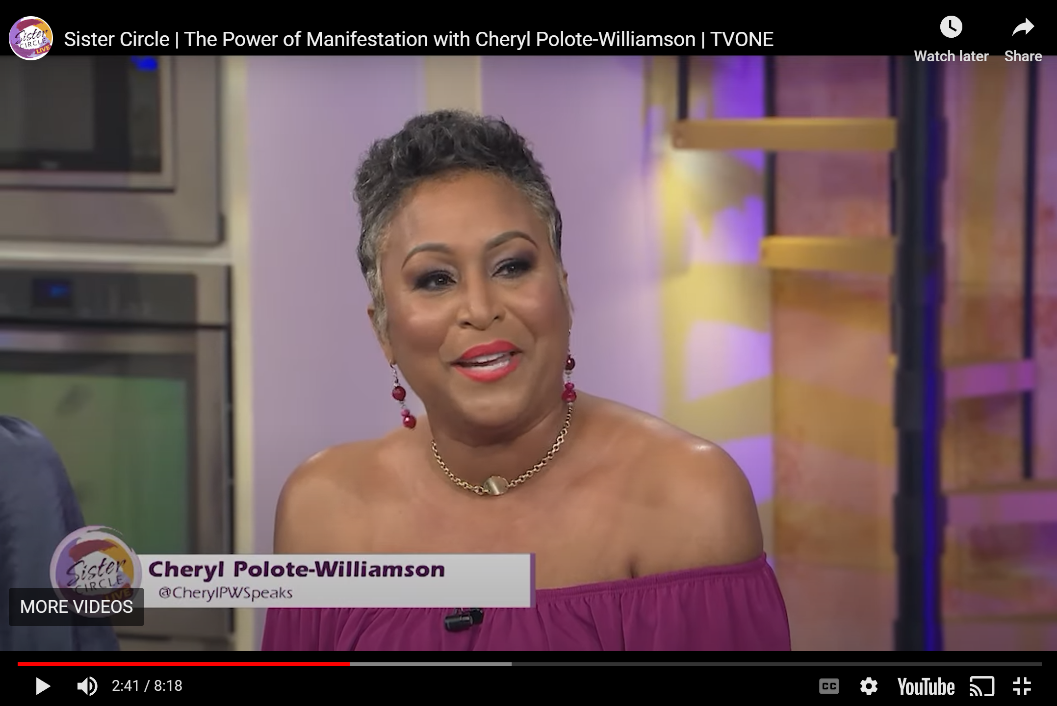 Sister Circle | The Power of Manifestation with Cheryl Polote-Williamson | TVONE
